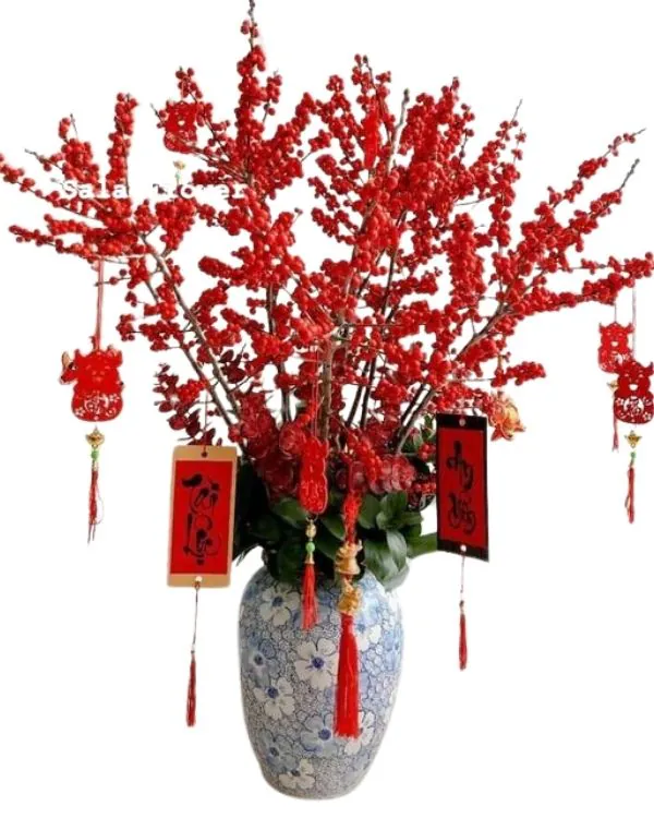 Golden Artificial Flowers
