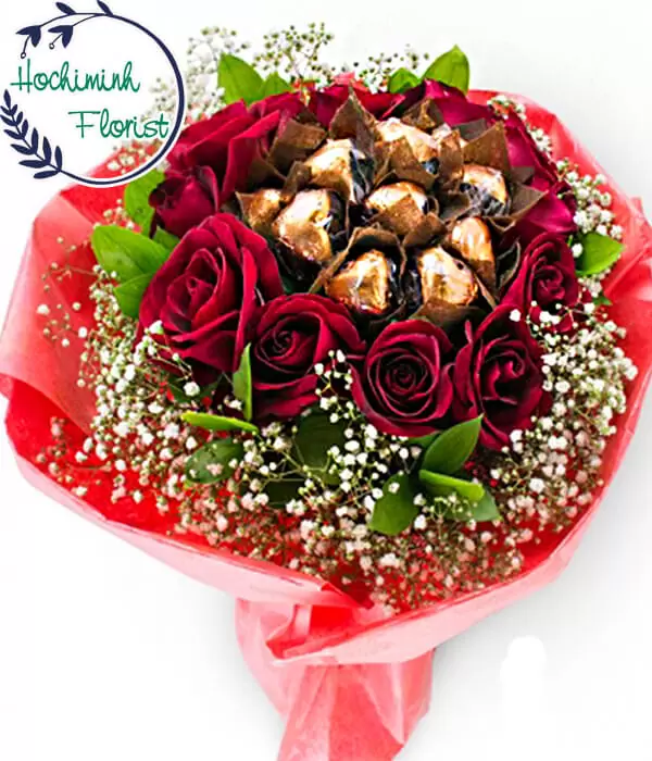 Roses And Chocolate Bouquet
